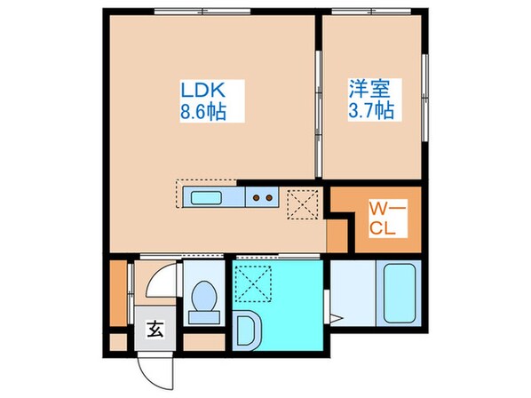 ラグナベルデ菊水の物件間取画像